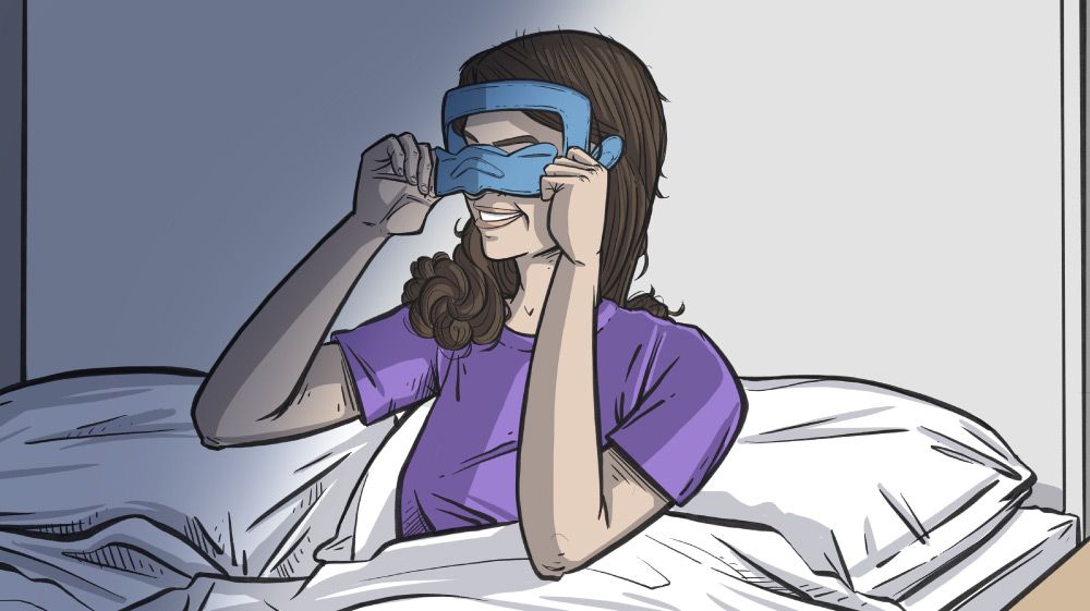 Facembrace - Perfect FIT Facembrace blue sky deflector perfect fit woman illustration